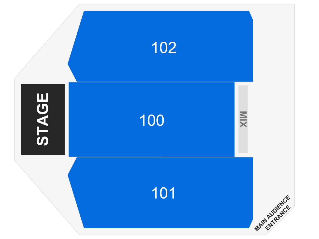 Venue seating chart for Righteous Brothers for reference only