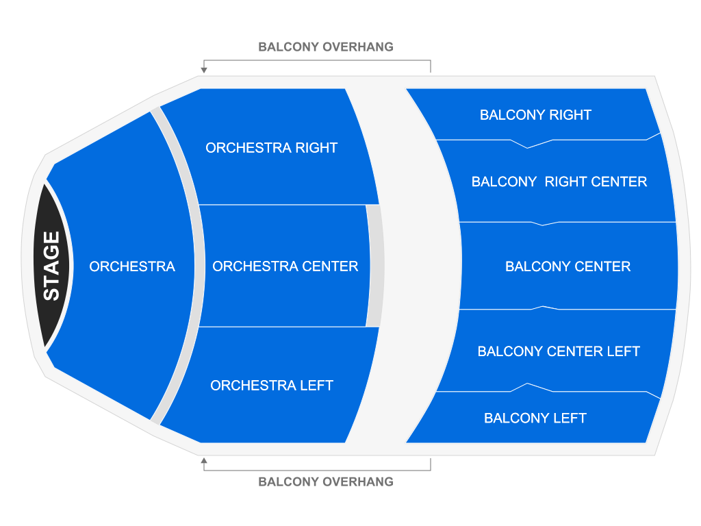 Venue seating chart for Sal Vulcano for reference only