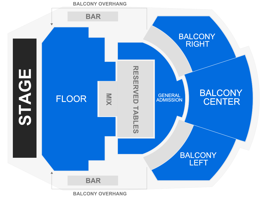 Venue seating chart for The Dogist for reference only