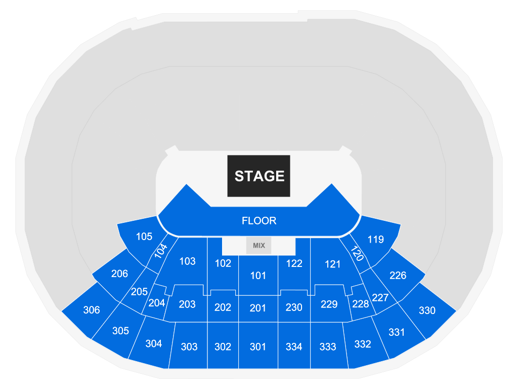 Venue seating chart for Megan Moroney for reference only