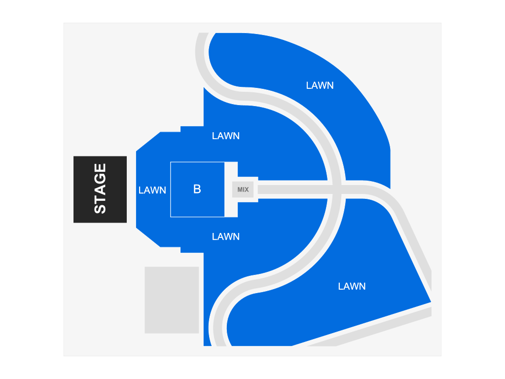 Venue seating chart for Drive-By Truckers for reference only