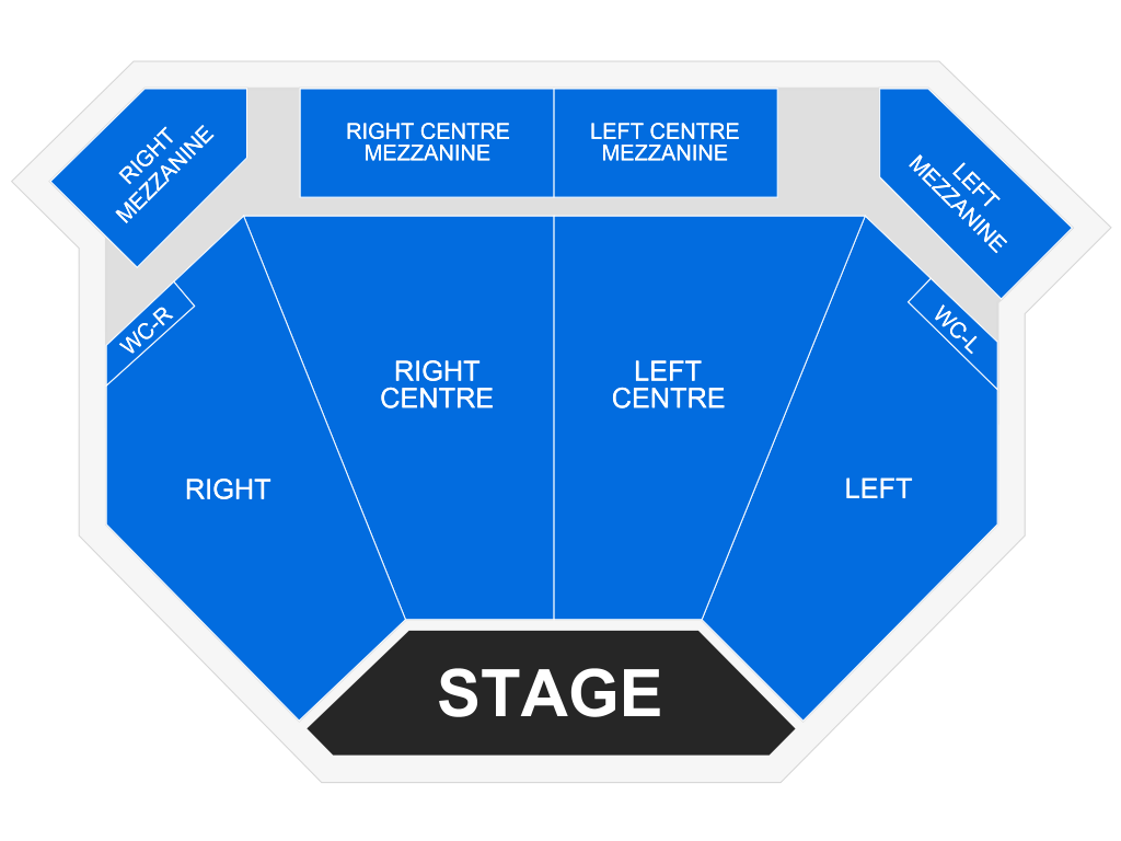 Venue seating chart for Boyz II Men for reference only