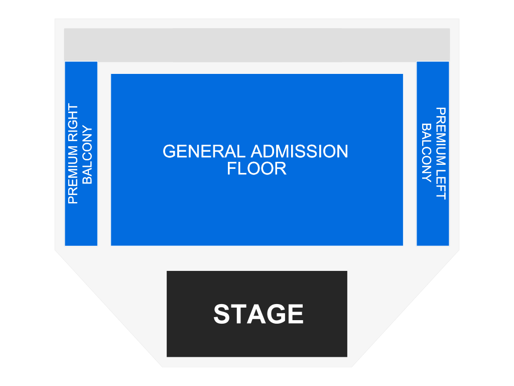 Venue seating chart for Modest Mouse for reference only