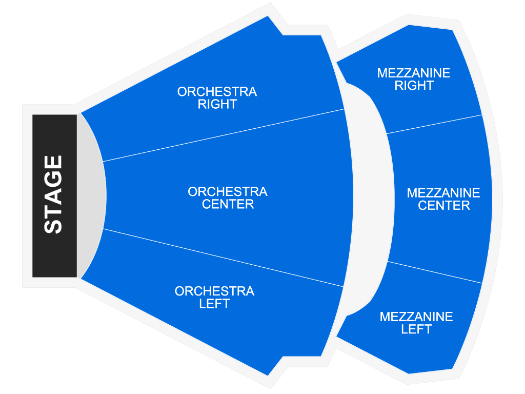 Venue seating chart for Russell Peters for reference only