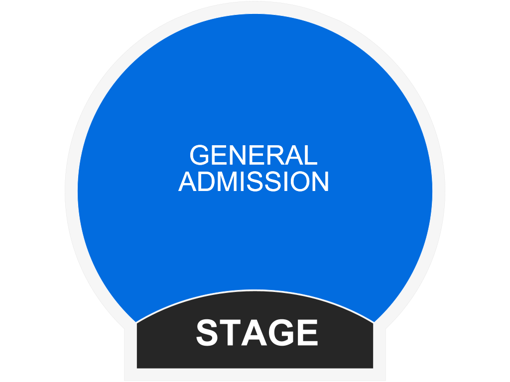 Venue seating chart for NPC East Coast Mecca Classic for reference only
