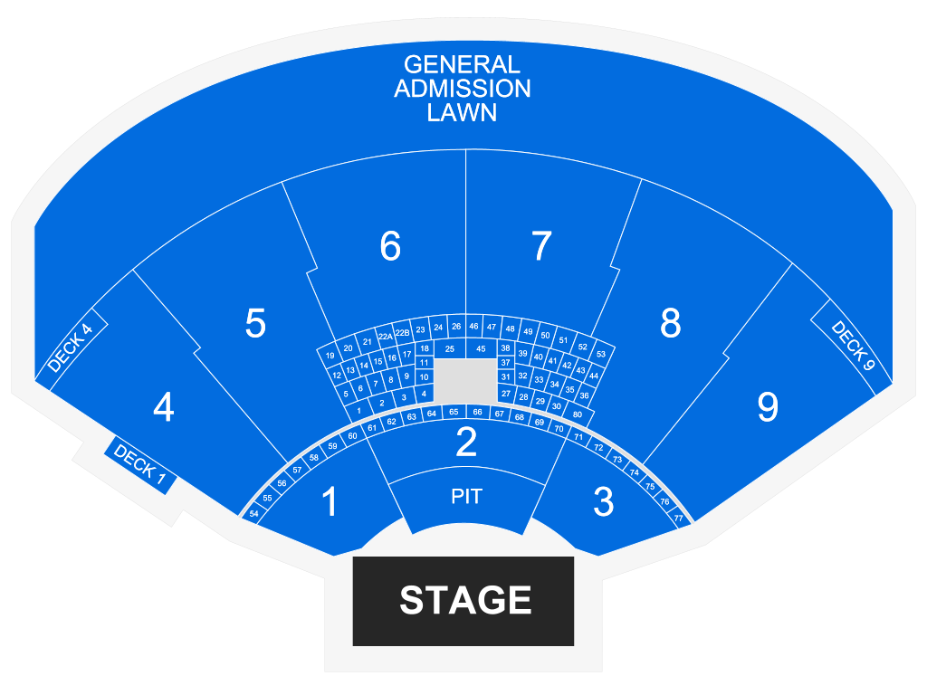 Venue seating chart for Riley Green for reference only