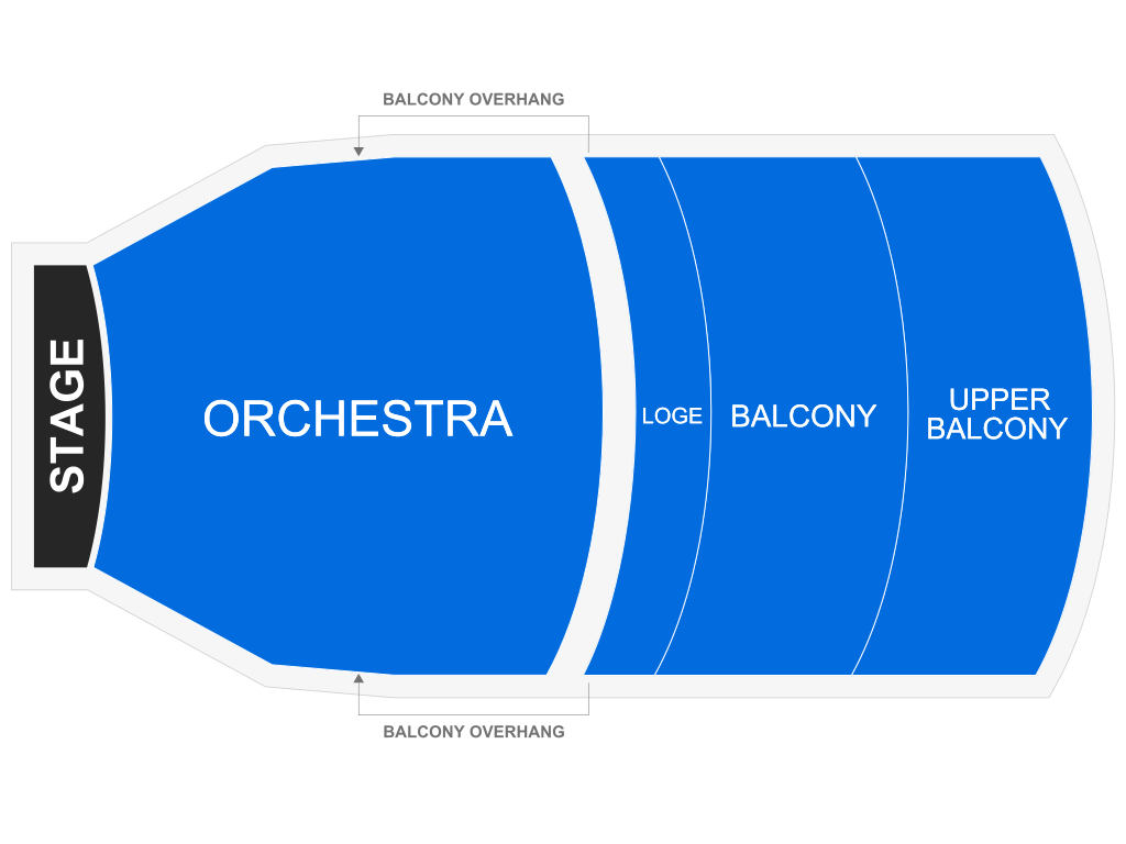 Venue seating chart for Gatlin Brothers for reference only